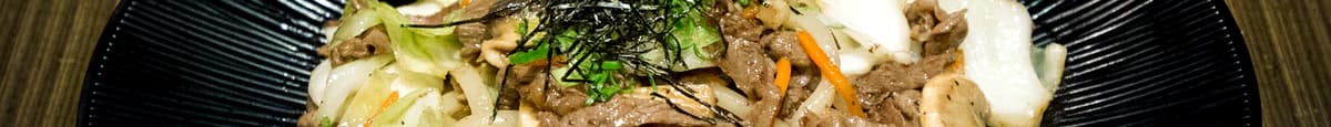 Yaki Udon (Udon Noodle Stir-Fried with Beef & Vegetables)