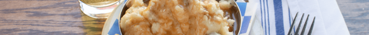 Mashed Potatoes & Brown Gravy - Half