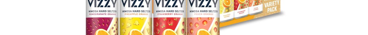 Vizzy Mimosa Hard Seltzer Variety Pack, 5% ABV slim cans (12 ct x 12 oz )