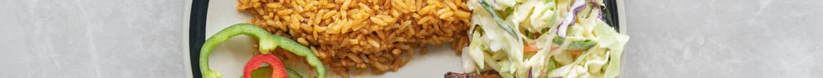 Jollof Rice with Jerk-Honey Chicken