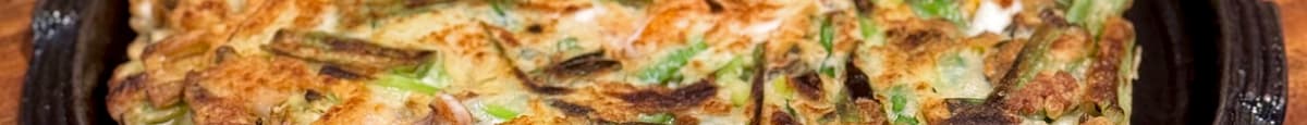Seafood Pancake with Green Onion / 해물파전