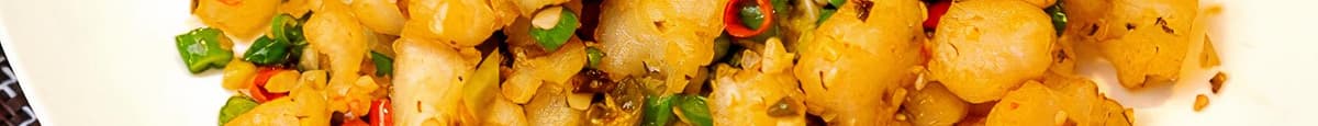 Chopped Peppers Hot Fish