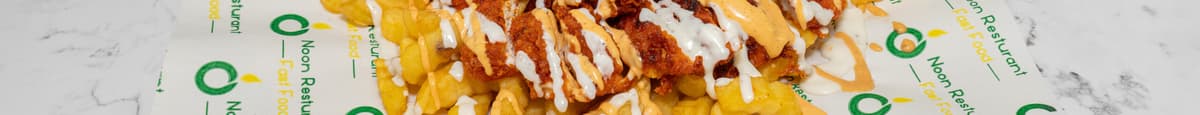 Cheese Fries with Hot Chicken