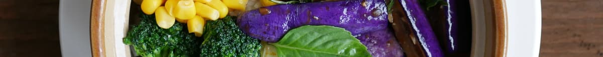 601.Basil Eggplant Rice Bowl  醬爆茄子飯
