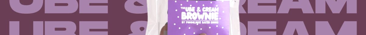 Ube & Cream Brownie