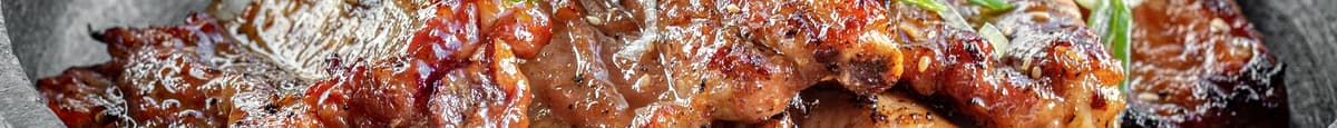 Garlic Soy Korean Pork Rib BBQ (간장돼지갈비)