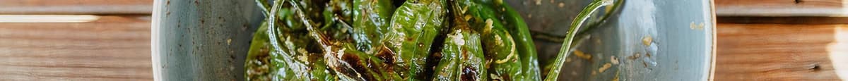 broiled shishito peppers