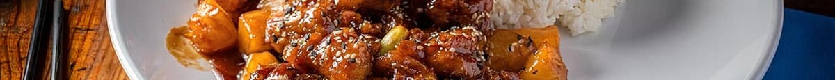 Honey-Bourbon Sesame Chicken Entree