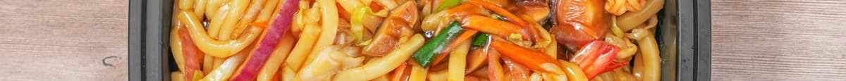 Stir-Fried Udon with Shrimp