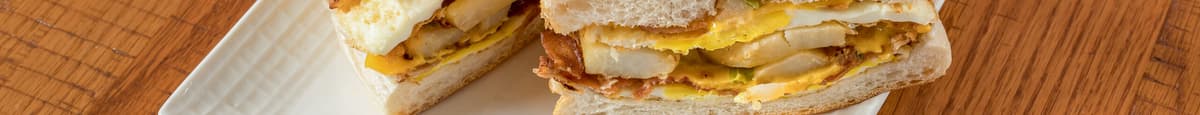 Hobo Sandwich (Meat, Egg, Cheese, & Pot)