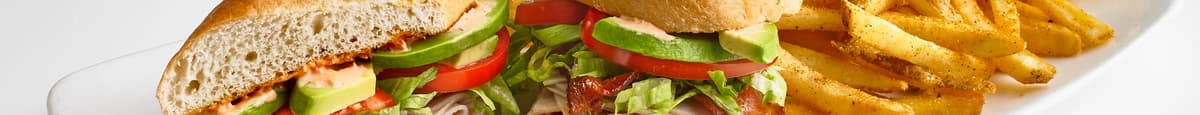 Turkey-Bacon-Avocado Sandwich 