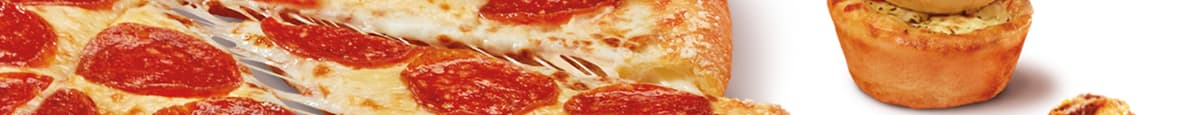 Fan Favourite Large Bundle: Large Stuffed Crust Pepperoni, Caesar Wings & Pepperoni Crazy Puffs