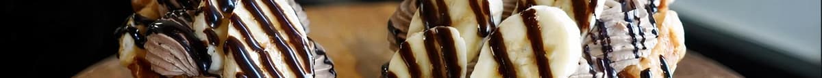 Chocolate banana croffle