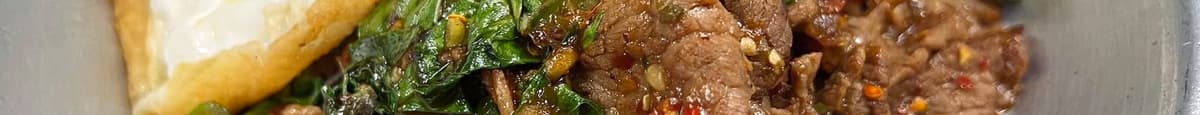 🌶️Pad Krapraw Nhua- Basil Halal Beef กระเพราเนื้อ