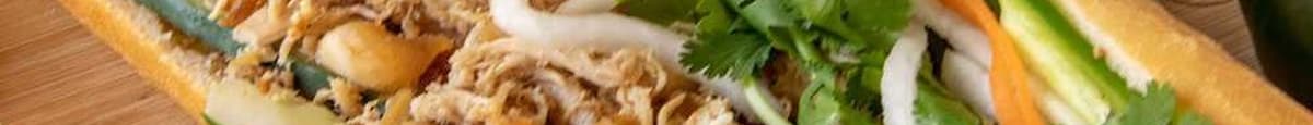 B4. Shredded Chicken Banh Mi Sandwich