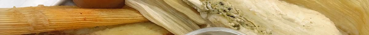 Authentic Mexican Green Salsa Chicken Tamales