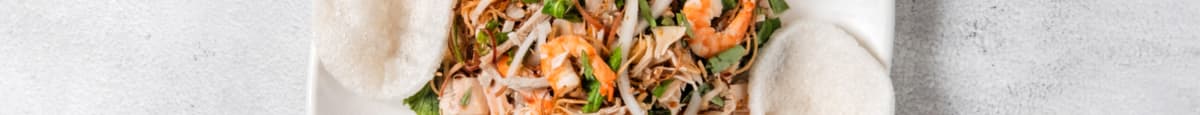 Goi Mit / Jackfruit Salad Mixed with Shrimp, Pork and Crunchy Rice Paper