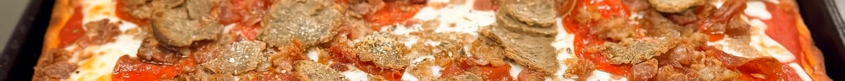 Meat Combo Sicilian Square Pizza