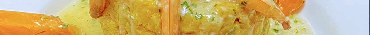 Mofongo de Camarones / Shrimp Fried Mashed Green Plantain