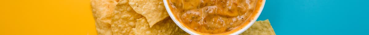 1/2 Pint of Chile Con Queso & Corn Tortilla Chips 11 flavors to Choose from