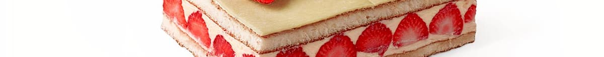 Strawberry Fraiser Cake Slice