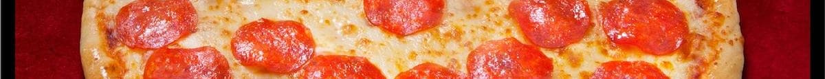 Pumpkin Pan-Style Pizza - Pepperoni Face