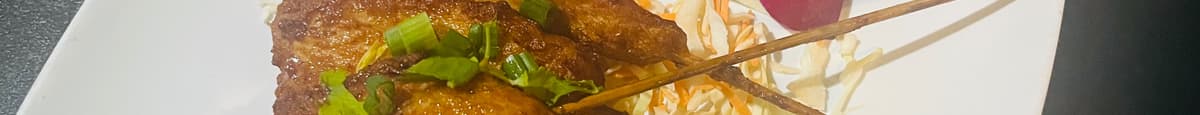 #9. Chicken Satay (4pcs)