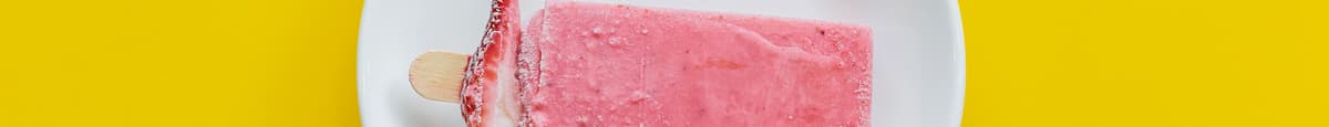 Paletas de Agua Fresa / Strawberry Ice Pop