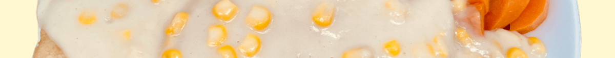Fish Fillet with Creamy Corn Sauce 粟米忌廉石斑
