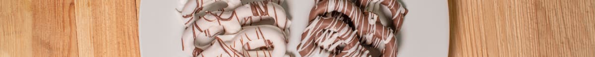 6 Chocolate Dipped Pretzels