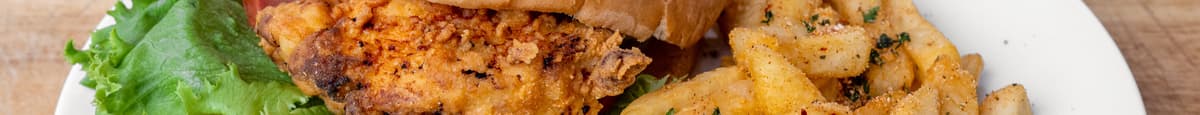 Cajun Fried or Grilled Chicken Burger