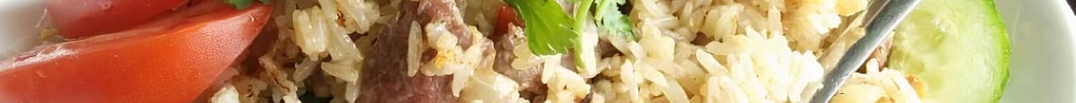L1. Leela Thai Fried Rice: Chicken, Pork, Beef, Tofu, or Prawns