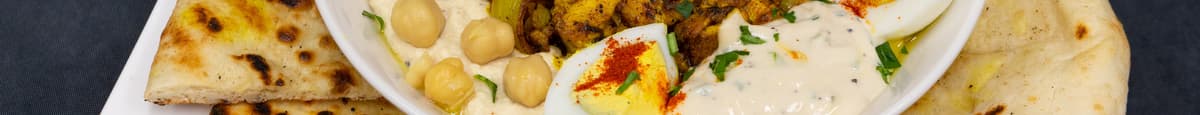 3. Mediterranean Spiced Grilled Chicken Hummus Bowl