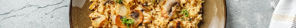 Risotto or GF Pasta - Thyme and Mushrooms (GF) (Vegan)