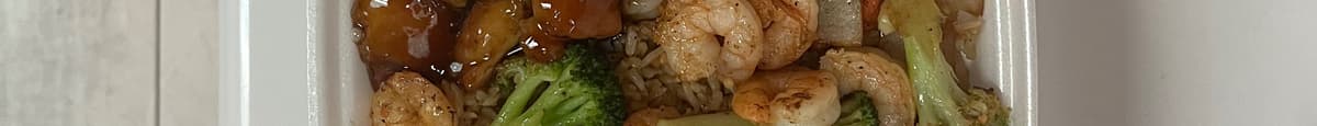 A13. Hibachi Shrimp and Teriyaki Chicken