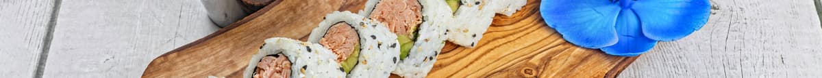 Cooked Salmon Sushi Roll