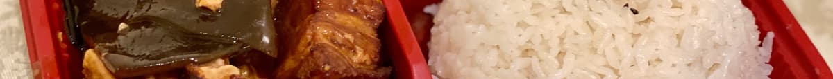 Seaweed Tofu Braised Pork Rice 滷肉海帶豆腐飯