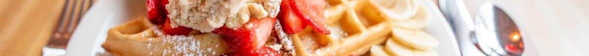 Strawberry & Banana Waffle