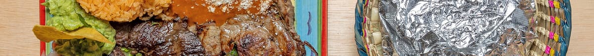 1. Grilled Steak / Carné Asada platter