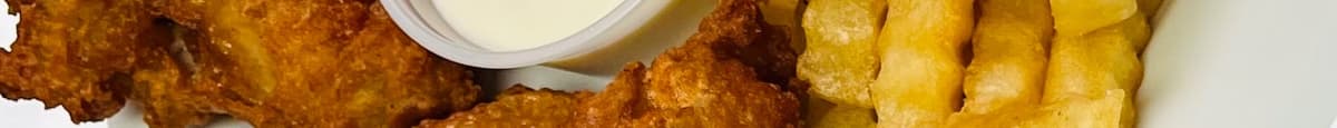 Alitas De Pollo 6 (chicken Wings) con papas (fries)