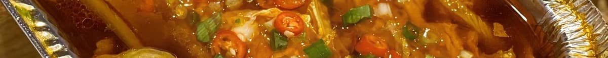 锡纸娃娃菜/Hot Veggie Baby Cabbage Soup