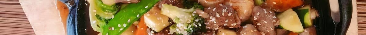 L605. Hibachi Steak & Shrimp / 铁板牛虾-午餐