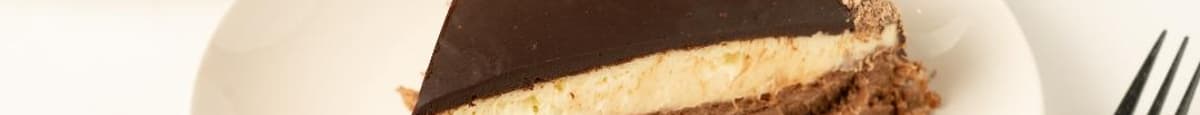 Chocolate Fudge Cheesecake Slice