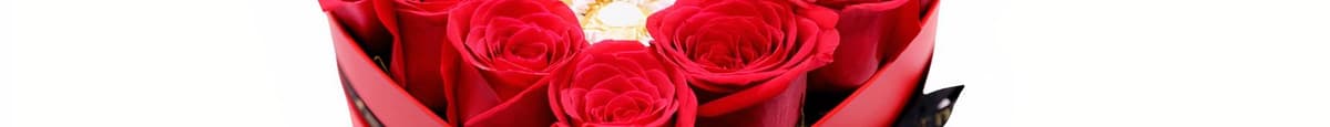 Heart Shaped Box - Fresh Roses