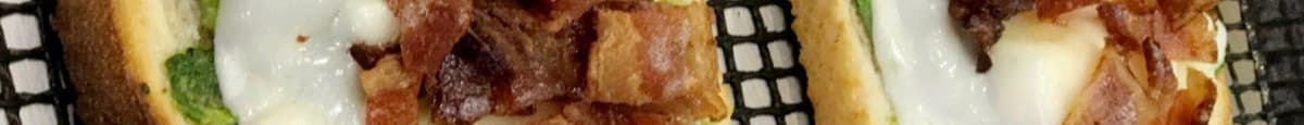16. Avocado Toast Pesto-Bacon melt