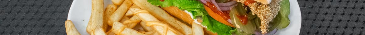 Fish Fillet Sandwich W/Fries