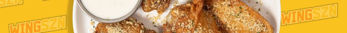 Crispy Garlic Parmesan Bone-In Wings