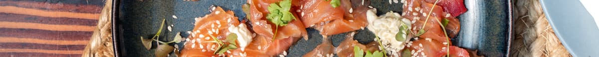 Small Beetroot & Campari Cured Salmon
