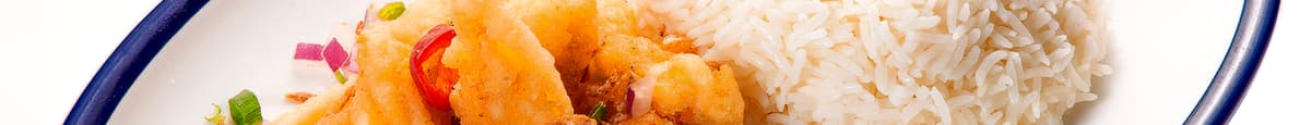M08. 椒盐鱿鱼饭 Salt & Pepper Calamari with Rice