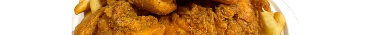 8 Chicken Breast Tenders w/ Connie's Seasoned Fries